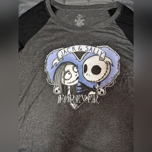 Jack & Sally raglan top xl